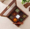 Buy Handcrafted Wooden Spices Container with Spoon