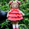Handmade Crochet Pink Doll Soft Toy - Single Piece Online