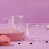 Gift Heart Shaped Double Wall Mug (Set of 2)