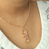 Shop Infinity Heart Rose Gold Finish Pendant