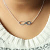 Buy Infinity Heart Silver Polish Pendant Necklace