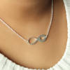Shop Infinity Heart Silver Polish Pendant Necklace