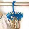 Gift Jewellery Hanger And Organizer - Round - Plastic - Blue - Set Of 2