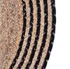 Buy Jute Rug - Beige And Black - Single Piece