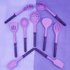 Kitchen Utensils Set - Silicone - Purple - Set Of 9 Online