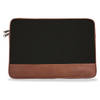 Laptop Sleeve - Canvas And Vegan Leather - Black Solid - Single Piece Online