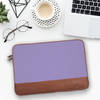 Laptop Sleeve - Lilac Solid - Canvas And Vegan Leather - Single Piece Online
