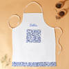 Buy Leaf Print Personalized Canvas Apron