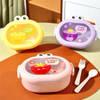 Gift Lunch Box With Cutlery - Fruit Print Frog - Assorted - Single Piece