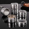 Shop Magnetic Canister With Tray - Stainless Steel - Set Of 4