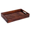 Shop Mango Wood Hammered Tray - Single Piece