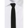 Microfiber Necktie - Solid Black Ultra Thin - Single Piece Online