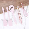 Buy Mini Spatula Set - Pink And Rose Gold - Silicone - Set Of 5