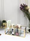 Gift Multipurpose Organizer - Gold - 6 Compartments - Single Piece