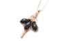 Gift Necklace - Fairy - Black And White Stones