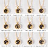 Necklace - Zodiac Sign - Black And Gold - Single Piece Online
