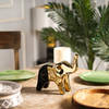 Gift Nordic Elegance Gold Elephant Sculpture