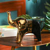 Nordic Elegance Gold Elephant Sculpture Online