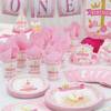 Buy Paper Plates - First Birthday - Pink And Gold - Set Of 8