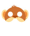 Buy Party Masks - Animal Jungle - Set Of 8