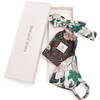 Payal Singhal Face Mask With Pouch And Hairband Set - White Abutilon And Brown Abutilon Print Online
