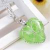 Pendant - Glow In The Dark - Crystal Heart - Green Online