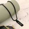 Personalized Rectangle Pendant - Matte Black Online