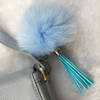 Pompom Keychain - Powder Blue Online