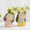 Buy Resin Succulent Pot - Cute Girl - Assorted - Single Piece