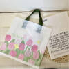 Shop Reusable Flower Print Tote Bag - Assorted - Set Of 2