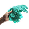 Shop Reusable Gloves With Flock Lining - Nitrile - Green