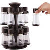 Gift Revolving Spice Rack - Plastic - Set Of 12