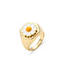 Gift Rings - Gold Signet - Daisy  - Single Piece