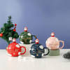Round Mug With Lid And Stirer - Assorted - Single Piece Online
