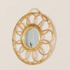 Shop Round Rings Hallway Mirror - Rattan