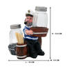 Gift Sailor Salt Pepper Shakers With Toothpick And Napkin Holder