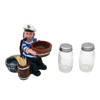 Buy Sailor Salt Pepper Shakers With Toothpick And Napkin Holder