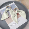 Gift Scrunchie With Scarf - Pearl - Set Of 2