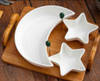 Gift Serving Platter - Moon And Star - Bamboo Tray - Set Of 4