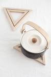 Buy Serving Trivet Tray Stand - Wooden Triangle - Set Of 2