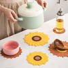 Gift Silicone Sunflower Coaster - Assorted - Single Piece