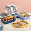 Gift Stainless Steel 2-Compartment Lunch Box - Assorted - Single Piece