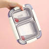 Buy Stainless Steel 2-Compartment Lunch Box - Assorted - Single Piece