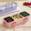 Buy Stainless Steel Three Grid Lunch Box - Assorted - Single Piece