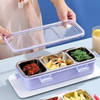 Shop Stainless Steel Three Grid Lunch Box - Assorted - Single Piece
