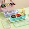 Stainless Steel Three Grid Lunch Box - Assorted - Single Piece Online