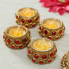 Buy Stone Studded Tea-light Candle Set