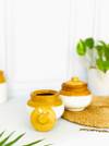 Buy Storage Jar - Ceramic - Two Toned - Single Piece