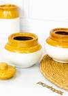 Shop Storage Jar - Ceramic - Two Toned - Single Piece