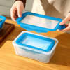 Shop Stretchable Silicone Lid Food Storage Box - Assorted - Set Of 6